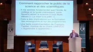 Jean Audouze: Colloque " Faut-il avoir peur de la Science? "
