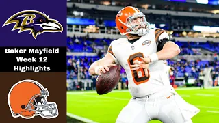 Baker Mayfield Highlights vs Ravens | NFL Week 12