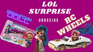 NEW LOL Surprise RC Wheels Remote Control Powered Car With JK Mini Fashion Doll Downtown Doll