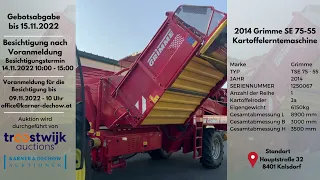 Grimme SE 75 55 - Potato harvester - Auction 43137   1