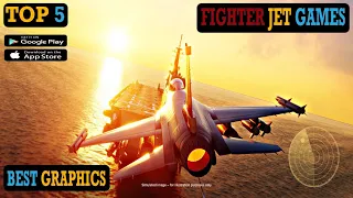 Top 5 Best Air Combat Mobile Games [Android/iOS] 2022 | best air combat games| Fighter Jet Games ||