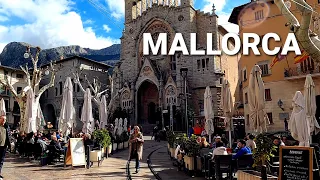 SÓLLER 🇪🇦 The MOST FAMOUS Village of MALLORCA island SPAIN 4K Feb 2024