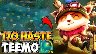 Teemo but I have so much Haste I can cover the map with shrooms (100 shrooms at once)