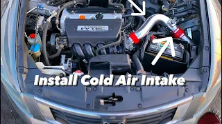 Honda Accord Cold Air Intake Install (2008-12 Accord) /pulls and revs) 8th gen Accord