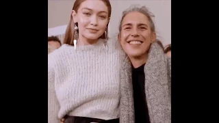 gigi hadid rocking fashion week