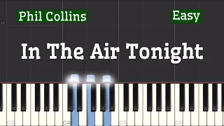 Phil Collins - In The Air Tonight Piano Tutorial | Easy