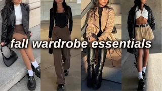FALL WARDROBE ESSENTIALS | my must-haves for the perfect fall wardrobe!