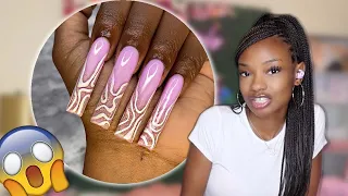 How to do polygel nails with tips | easy polygel tutorial