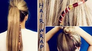 BEST HAIR WRAP TUTORIAL | Fast and Simple Hair Accessories DIY