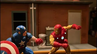 Ironman vs Captain America  |stop motion|