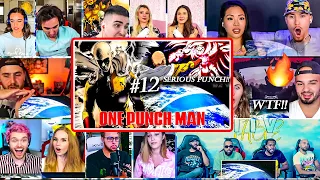 SAITAMA VS BOROS!!🔥🌍 "The Strongest Hero" One Punch Man S1 Episode 12 Reaction Mashup | ワンパンマン