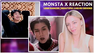 MONSTA X REACTION: 'LONE RANGER' Recording | MV 'Beautiful Liar' - Behind The Scenes!