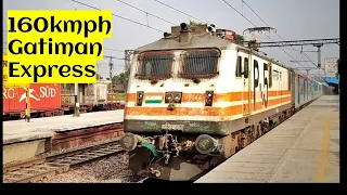 WARNING!! Dangerous 160 kmph Gatiman Express scares people -INDIA's Fastest Train - Indian Railways