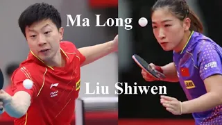 Поединки парни против девчат Ma Long  Liu Shiwen 2021 07 китайские чемпионы