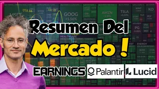 Earnings de Palantir, Lucid, Realty Income! Mercados Cierran Al Alza! Comentarios de la FED