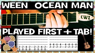 Ween Ocean Man Guitar Chords Lesson & Tab Tutorial + Solo