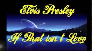 ELVIS PRESLEY GOSPEL / IF THAT ISN'T LOVE - LEGENDADA