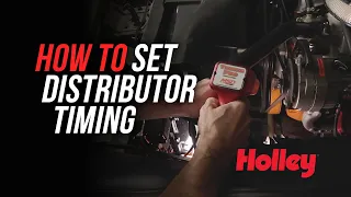 How To Set Timing Ignition Timing With A Distributor