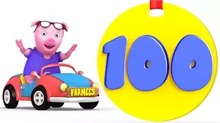 Learn to Count | One to Hundred | 1 - 100 | Kindergarten Learning Songs for Children by Farmees