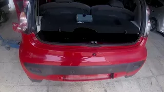 Citroen C1 rear bumper removal