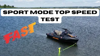 2023 seadoo sport mode top speed test GTX 230
