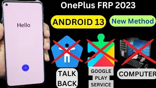 Android 13 All OnePlus Frp Bypass WithOut Pc 2023 / OnePlus 8 Pro Frp Bypass / Google Chacha Frp