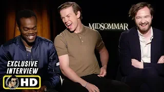 Will Poulter, William Jackson Harper & Vilhelm Blomgren Interview for Midsommar