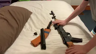 Disassembling and reassembling an airsoft AK-74 as fast as possible.