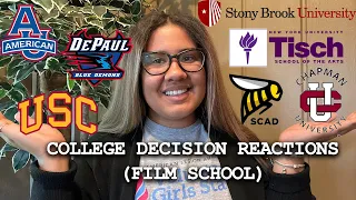 College Decision Reaction: Graduate Film School (USC, NYU, SCAD, AU, DEPAUL) | Mackenzie Marie