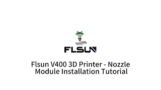 Flsun V400 3D Printer - Extruder Installation Tutorial