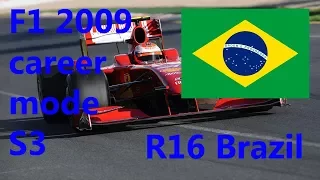 F1 2009 career mode S3 R16 Brazililian masterclass