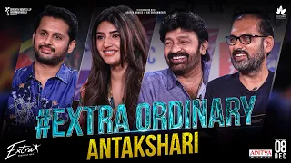 Extra Ordinary Man Team ANTAKSHARI | Full Interview | Nithiin | Sreeleela | Rajasekhar | Vamsi