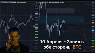 10 Апреля - анализ #биткоин. Жду Консолидацию после Расширения вчера