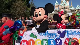 Mickey Mouse SURPRISE 89th Birthday Celebration Cavalcade at the Disneyland Resort