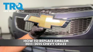 How to Replace Emblem 2011-2015 Chevrolet Cruze