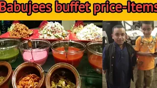 Babujees buffet in Port Grand/Buffet price/Food items