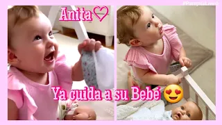 Anita 🎀  ya cuida a su Bebé!😍 Robert trabajando 🥰 #Pampita