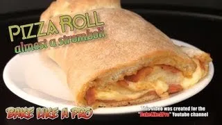Easy Pizza Roll Recipe ( Almost Stromboli )  Authentic Yeast Dough Recipe
