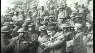 Armistice celebrations of the U.S. 5th, 89th and 92nd Infantry Divisions, at end ...HD Stock Footage