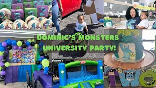 Monster’s Inc/ Monster’s University Birthday Party! // Dominic’s 2nd Birthday Vlog!!!