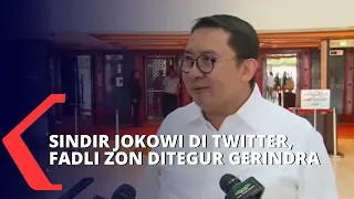 Sindir Jokowi di Twitter Soal Banjir Sintang, Fadli Zon Ditegur Partai Gerindra