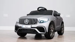 Mercedes Benz GLC 63S Coupe AMG Licensed 12v Battery Electric Ride On Car For Kids With Remote