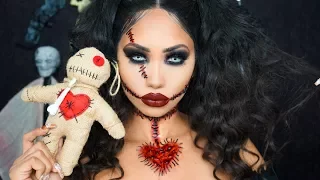 VOODOO DOLL HALLOWEEN MAKEUP TUTORIAL | Melly Sanchez