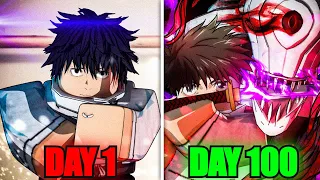 Spending 100 Days As YUTA OKKOTSU In Jujutsu Infinite...(Roblox)