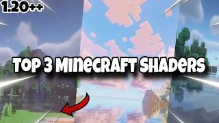 Top 3 Best Minecraft Java Shaders For  PC || Minecraft Shaders 1.20