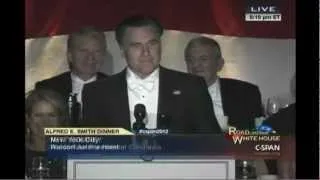 Romney Joke Analysis From Alfred E. Smith Dinner