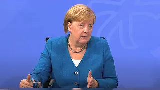 10.08.2021 - Angela Merkel, Michael Müller, Markus Söder - MPK: Vierte Welle und Hochwasserhilfen