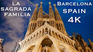 La Sagrada Família, Barcelona, Spain ⛪ Aerial view in 4K Ultra HD ⛪