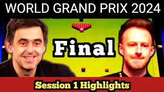 Ronnie O'Sullivan vs Judd Trump Final World Grand Prix 2024 Highlights!
