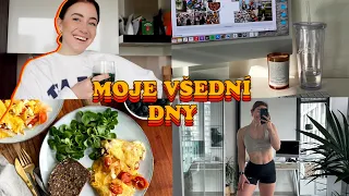 VLOG: my realistic workdays - inspirace na domácí leg day, girl talk, healthy food haul